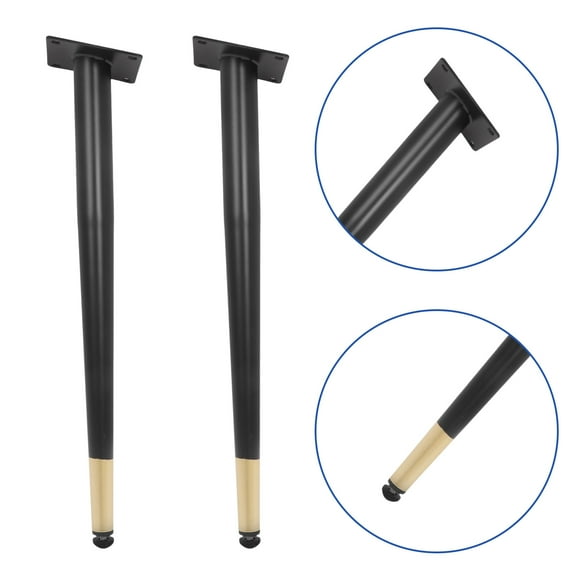 FONDOTIN 4pcs Oblique Metal Desk Chair Legs Conical Furniture Legs For Tv Stand Coffee Table Dresser Sofa Heavy Duty Metal Legs Support Furniture Accessories