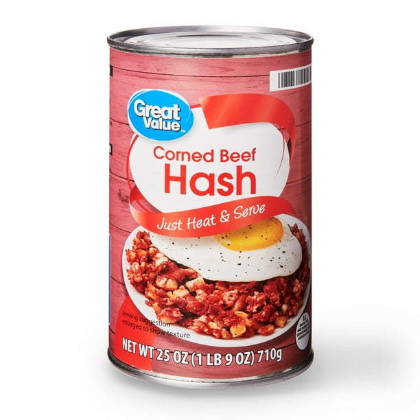 Great Value Corned Beef Hash, 25 oz Can