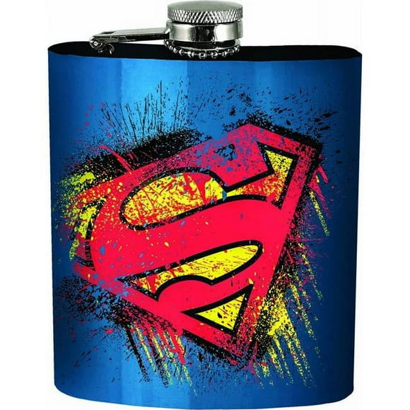 Superman 805363 Flacon Bleu Symbole Éclaboussures Superman