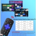 thumbnail image 3 of Replacement Remote for All Roku TV TCL TV, Compatible with TCL/Hisense/Onn/Sharp/Element/Philips/Insignia/Jvc/RCA Smart Roku TVs(Not Roku Stick and Box), 3 of 8