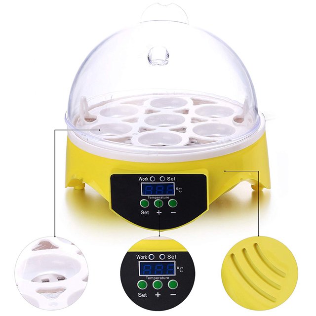 7 huevos pollo pájaro incubadora huevos estante incubadora automática inteligente Likrtyny Para estrenar