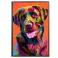 thumbnail image 2 of Chesapeake Bay Retriever Dog Canvas Wall Art Poster Prints Colorful Pop Animal Art Wall Decor Dog Picture Artwork Pet Dog Painting Poster for Home Bedroom Living Room Decoration Framed, 2 of 6
