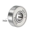 thumbnail image 3 of Uxcell 608-2RS Ball Bearings ABEC-9  White for Skateboard Inline Roller Skates 8 Pack, 3 of 5
