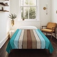 thumbnail image 4 of Aqua Teal Large Tapestry for Bedroom Wall Hanging Tapestry, Farmhouse Wood Grain Vintage Brown Striped Ceiling Backdrop Tapestries Poster Blanket Wall Decor for Teens Room Living Room Dorm 86" x 104", 4 of 8