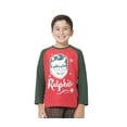 thumbnail image 2 of A Christmas Story Boys Ralphie Glasses Triple Dog Dare You Christmas Holiday Plaid Pajama Set, 2 of 6