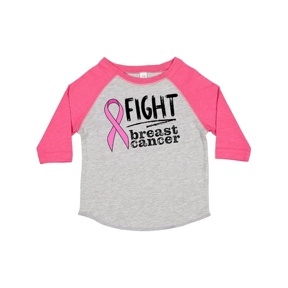 Inktastic Fight Breast Cancer Pink Ribbon Boys or Girls Toddler T-Shirt