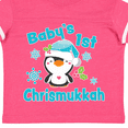 thumbnail image 4 of Inktastic Baby's 1st Chrismukkah with Cute Baby Penguin and Snowflakes Boys or Girls Toddler T-Shirt, 4 of 5
