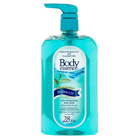 (2 pack) Body Essence Tea Tree Oil Ultra-Moisturizing Body Wash, 28 fl (Best Tea Tree Body Wash)