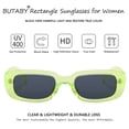 thumbnail image 3 of Gafas de Sol Rectangulares Retro UV400 para Mujer BUTABY, 3 of 6