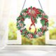 thumbnail image 1 of 5D DIY diamante arte pintura guirnalda Kit Navidad diamante pared decoración corona FLhrweasw Nuevo, 1 of 9