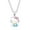 Hello Kitty Silver, variant on Sanrio Hello Kitty Brass Silver Plated Enamel Seated Necklace - 18'' Chain, Officially Licensed