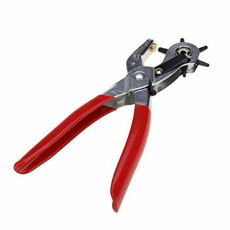 9 Leather Hole Punch Hand Pliers Belt Holes 6 Sized Puncher Heavy Duty Tool  New - Plugsus