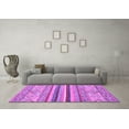 thumbnail image 3 of Ahgly Company Indoor Rectangle Abstract Purple Modern Area Rugs, 4' x 6', 3 of 4