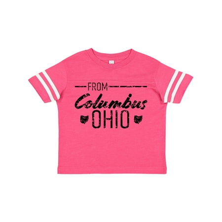 

Inktastic From Columbus Ohio in Black Distressed Text Gift Toddler Boy or Toddler Girl T-Shirt