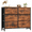 Brown, variant on ACCVER Dresser for Bedroom 5 Storage drawer, Fabric Closet Chests Organizer Tower with Wooden Top Metal Frame for Living Room Hallway Entryway, White