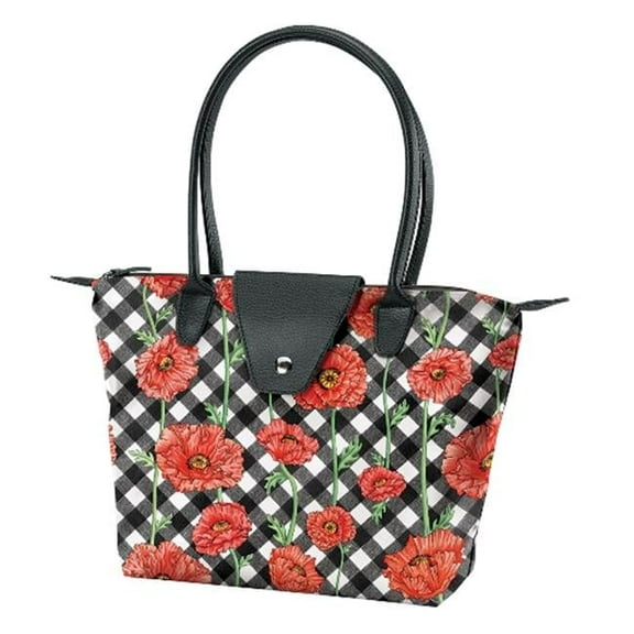 Joann Marrie Designs NF1PC Small Fold-Up Bag - Poppy Chic- Pack of 2