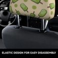 thumbnail image 4 of Kdxio Kiwi Ice Cream Pattern Print 2 Piece Car Head Rest Covers Set Auto Front/Rear Seats Headrest Cover Universal Fit Most Cars,Sedan, SUV, 4 of 9