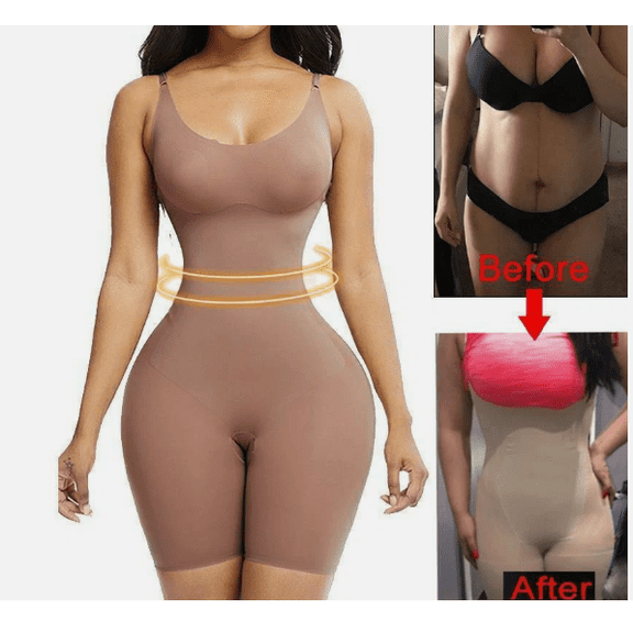 Reductoras Levanta Cola Post Surgery Body Shaper – Tummy Control Compression Garment - Beige Overbust