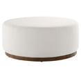 thumbnail image 2 of Modway Tilden Performance Velvet Upholstered Ottoman in Cloud Walnut, 2 of 7