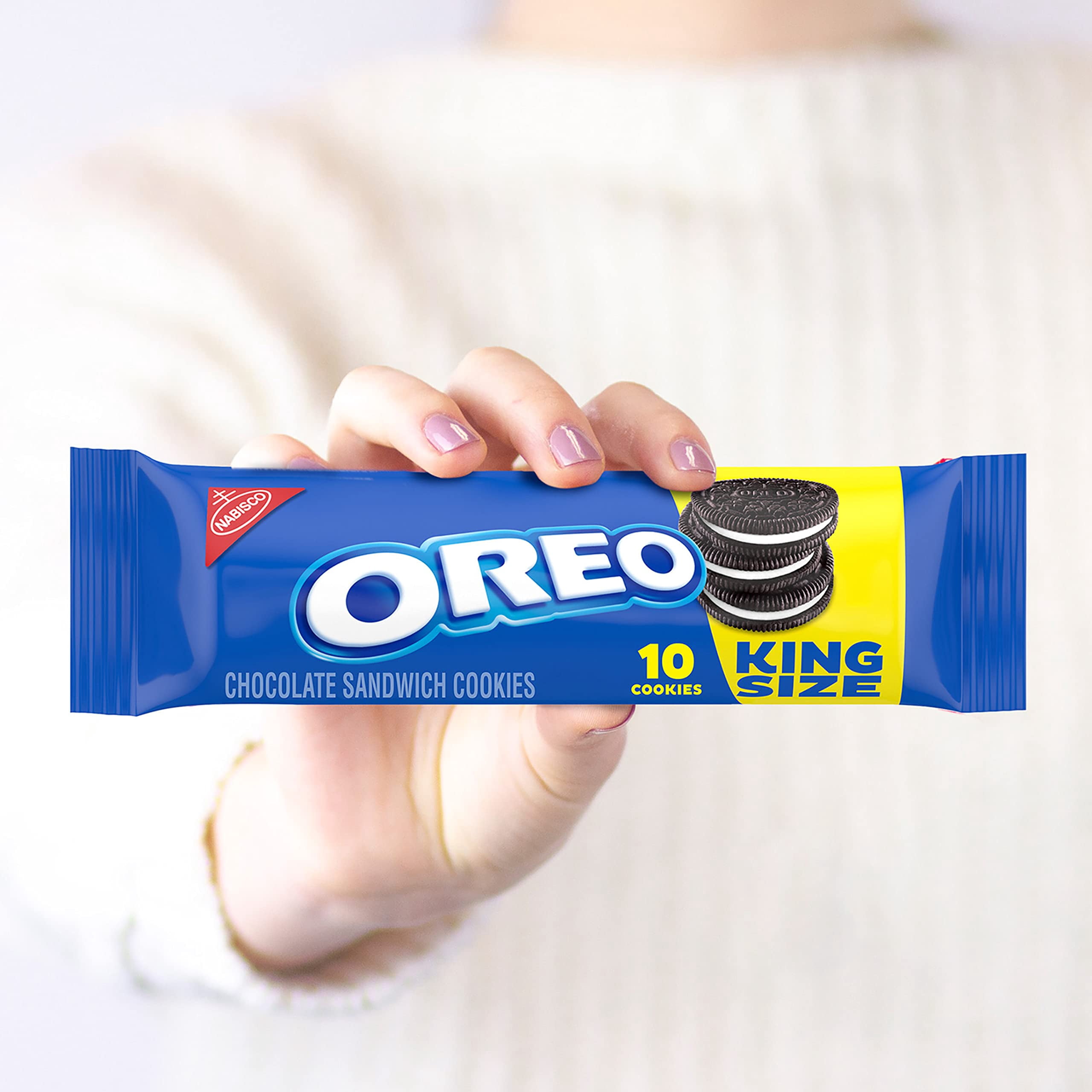 (Price/CASE)Oreo King Size Cookies 10 Cookies Per Pack - 10 Per Box - 2 Packs Per Case