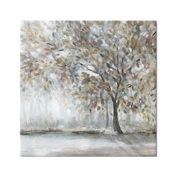 Woodland Nature Tree Painting Canvas Art, 36 x 36, Made In USA