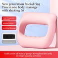 thumbnail image 3 of Multifunctional Fascial Massage Vibration Slimming Belt, Portable USB Rechargeable Body Shaper for Home & Gym, Muscle Relaxation, Fat Reduction, Adjustable Strength, Pink or Black, 3 of 8
