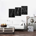 thumbnail image 5 of 3 Pieces Music Wall Decor Art Chalk Stick Figure Canvas Wall Art Music Room Decor Music Art Wall Decor Classroom Posters Music Artwork Guitar Giftss for Home Ready to Hang 12x16x3, 5 of 6