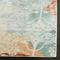 thumbnail image 3 of SAFAVIEH Mystique Essex Faded Floral Polyester Area Rug, Blue/Rust, 8' x 10', 3 of 6