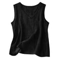 thumbnail image 4 of CONZONE Women's Tshirts Sleeveless T Shirts for Women Casual Crew Neck Embroidery Lightweight Tees Soft Cozy Tops, 4 of 4