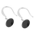 thumbnail image 1 of Pendientes colgantes,Aretes,Joyería de moda,Pendientes Mujer,Joyería Clásica,Cristal negro,Pendientes Largos,Aretes de plata,Regalos para mujeres, 1 of 4
