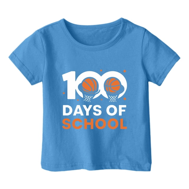 MEZZALL T-Shirts de Mode pour Garçons et Filles, Décontractés, Imprimés, Col Rond, Manches Courtes, Polyvalents, 6-7 Ans