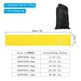 thumbnail image 2 of Unique Bargains Resistance Bands Set, 5 Pack 15-20 LBS Stretch Workout Bands with Carry Bag, Yellow, 2 of 7