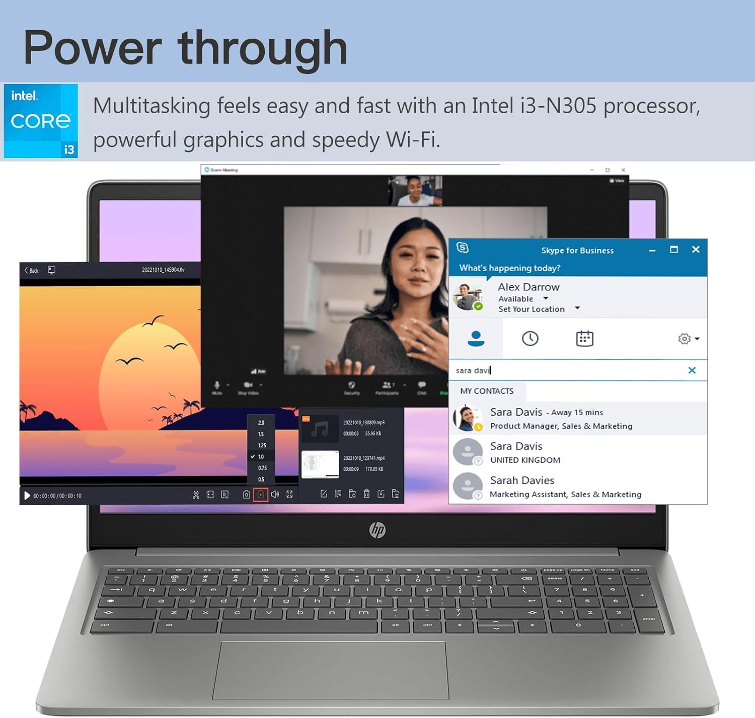 Chromebook本体 Lenovo Chromebook Plus 8GB/128GB i3-N305 HP 15.6