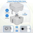thumbnail image 7 of DEXTRUS 5.3 Gallon Portable Toilet, Travel Camping RV Potty, RV Toilet with Detachable Waste Tank, Press Flush Pump for Camping, Boating, Hiking, Trips, 7 of 7