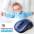thumbnail image 3 of Mouse Inalambrico WisFox M01 Ergonomico 2.4GHz 1600 DPI 6 Botones Receptor USB, 3 of 5