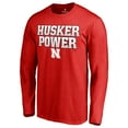 thumbnail image 2 of Men's Scarlet Nebraska Huskers Hometown Collection Husker Power Long Sleeve T-Shirt, 2 of 3