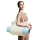 thumbnail image 3 of Bolsa de Yoga para Mujeres | Portabebés de lona con correa al hombro | Gran Gimnasio Multibolsillo y Organizador de Pilates | Compartimento húmedo/seco | 36x38x13cm | 1PC | Entrenamiento de playa en, 3 of 5