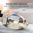 thumbnail image 4 of Yayeee Pillowcase King Size Set of 2 Satin Wrinkle Resistant Envelope Pillow Case, Cats Reading Pattern, 4 of 8