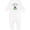 AA-White, variant on Daddy's Little Caddy Cute Golf Ball Baby Romper Coveralls