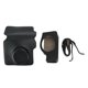 thumbnail image 1 of Mini bolsa protectora para cámara instantánea, funda de PU con correa de hombro ajustable para Fujifilm Wide300, color negro, 1 of 14