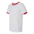 thumbnail image 2 of DryBlend Ringer T-Shirt, S, White/Red, 2 of 3