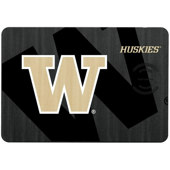 Keyscaper Washington Huskies 15W Fast Wireless Charger and Mouse Pad