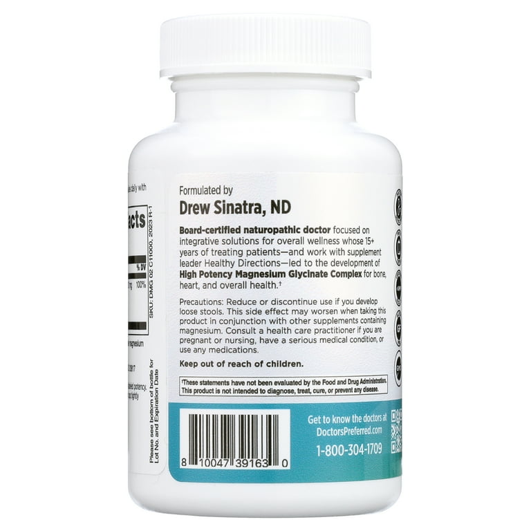 Doctors' Preferred Magnesium Glycinate Complex, High Potency 420