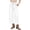 White, variant on High Waist Women Elastic Waist Casual Ankle Capris Straight Denim Pants Drawstring Jeans