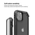 thumbnail image 2 of VRS Design Phone Case for iPhone 11 Pro Max, [Crystal Mixx Pro] Carbon Patterned Clear Phone Case with Wrist Strap (Green), 2 of 10