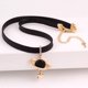 thumbnail image 2 of Collar de moda para mujer con estrella de bola redonda, Collar de estrangulamiento ajustable de cuerda negra, Hermanas, Hijas, Amigos Decoración de belleza de cumpleaños, 2 of 5