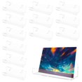 thumbnail image 1 of FUYGRCJ 12Pcs Vinyl Record Holder Wall Mounted Record Shelf 2 Installation Ways Floating Album Record Stand Clear Record Display Rack for Vinyl Record Photo Frame Magazine 4x1.4x1.2 inch, 1 of 8