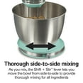 thumbnail image 5 of Hamilton Beach Classic Stand and Hand Mixer Combo for Kitchen, 4 Quart, 6 Speeds with Quick Burst, Aqua, 5 of 8