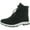 Black/White, variant on Ryka Womens Brae Cold Weather Lace Up Ankle Boots