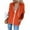 Orange, variant on Plus Size Zip Up Women Hoodies Casual Hooded Slim Zipper Fleece Sweater Coat on Clearance